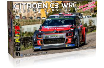 Kit – Citroen C3 WRC Corsica 2018 Loeb / Elena 1/24